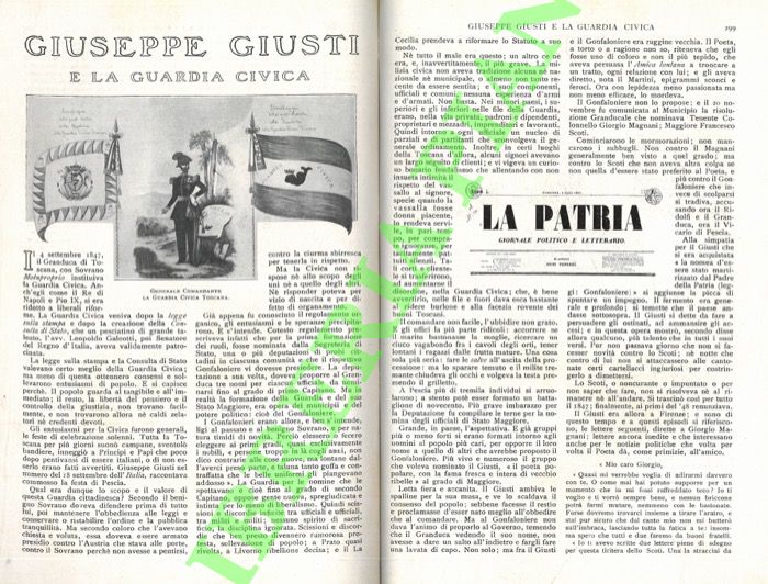 MAGNANI Carlo - - Giuseppe Giusti e la Guardia Civica.