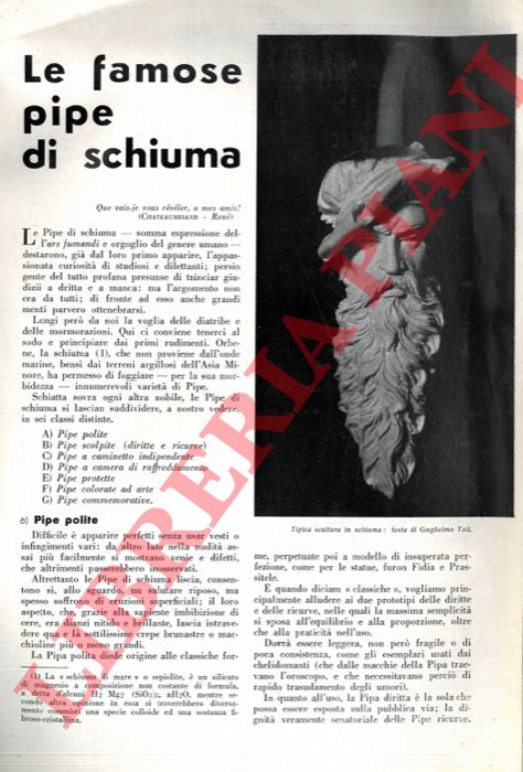 RAMAZZOTTI G. - - Le famose pipe di schiuma.