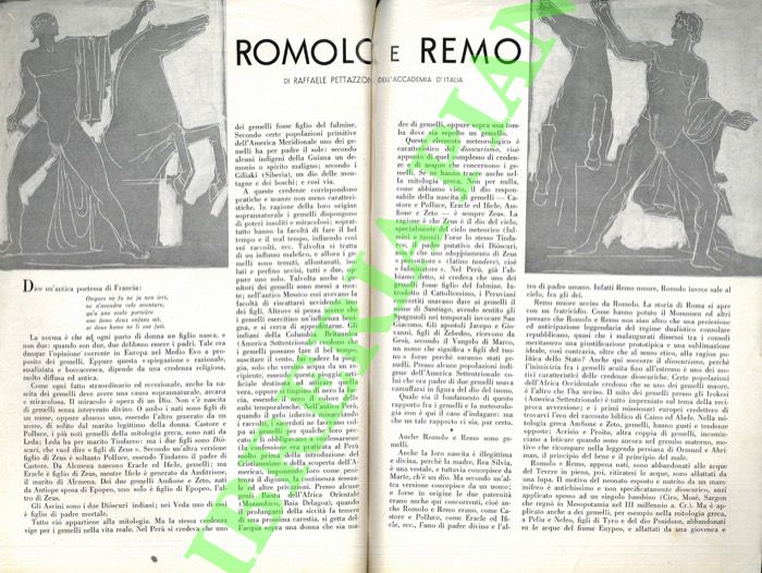 PETTAZZONI Raffaele - - Romolo e Remo.