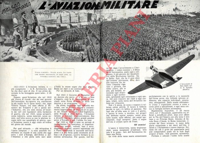 FISCHETTI Ugo - - Italia Nuova. L'aviazione militare.