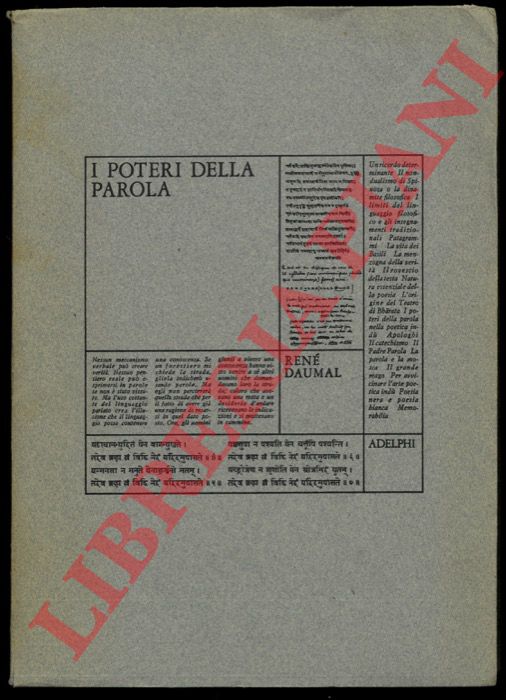 DAUMAL Ren - - I poteri della parola.