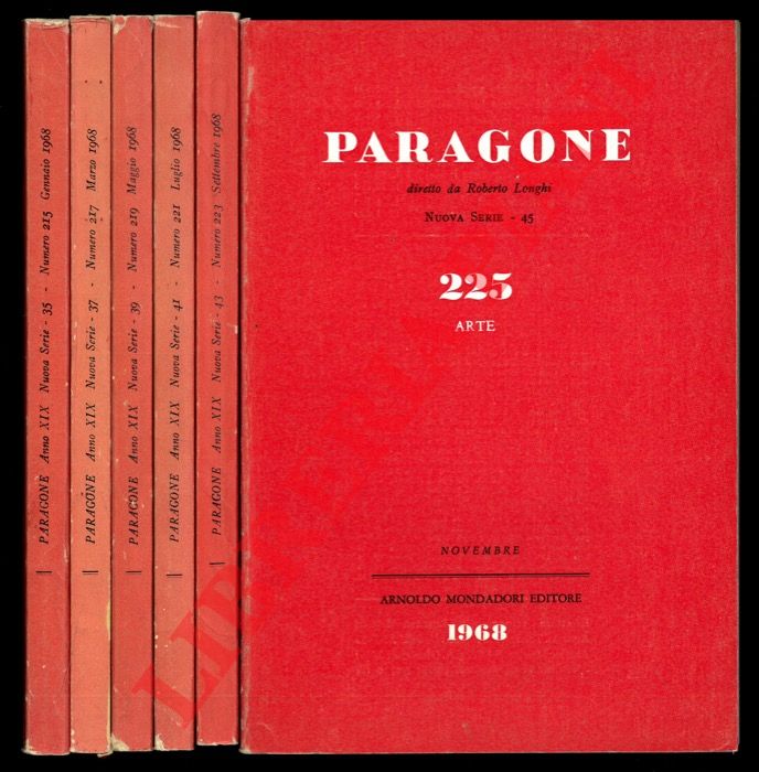LONGHI Roberto (dir.) - - Paragone. Rivista mensile di arte figurativa e letteratura diretto da Roberto Longhi. Arte. 1968.
