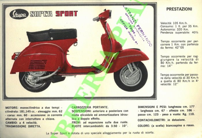 Piaggio - - Vespa Super Sport.