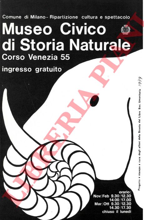 - - Museo Civico e di Storia Naturale. Corso Venezia. Milano.
