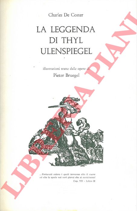 DE COSTER Cahrles - - La leggenda di Thyl Ulenspiegel.