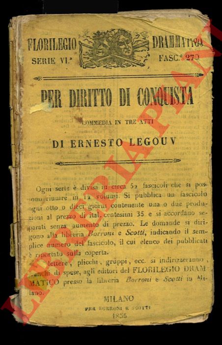 LEGOUV Ernesto - - Per diritto di conquista.