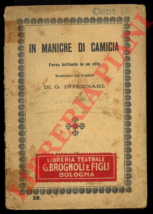 (INTERNARI G.) - - In maniche di camicia. Trad. di G. Internari.