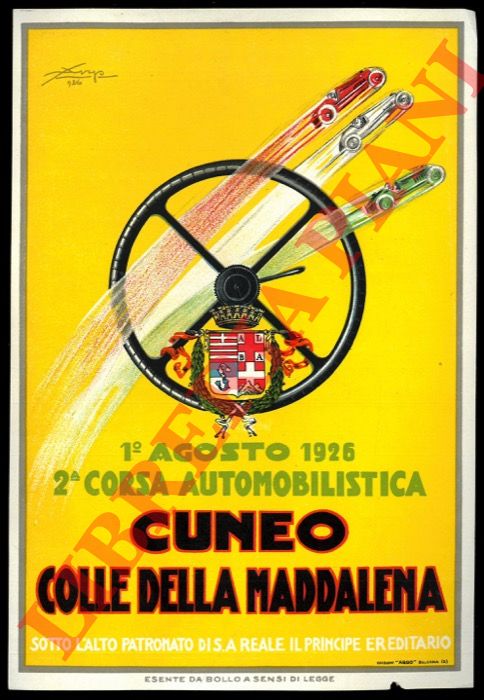- - 2a Corsa automobilistica Cuneo - Colle della Maddalena. 1 agosto 1925.
