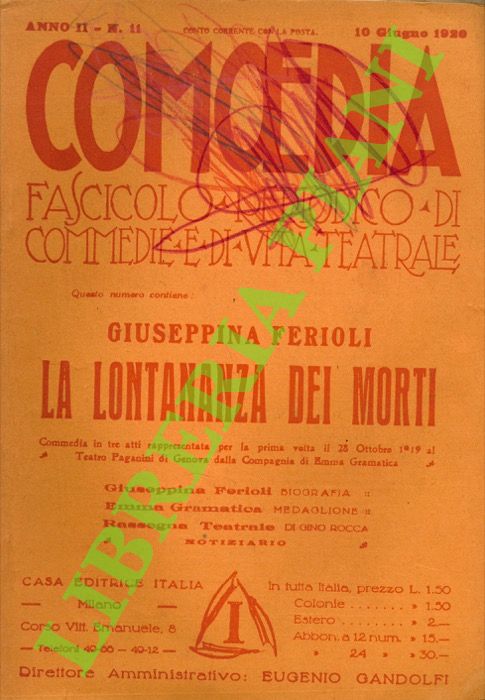 FERIOLI Giuseppina - - La lontananza dei morti.