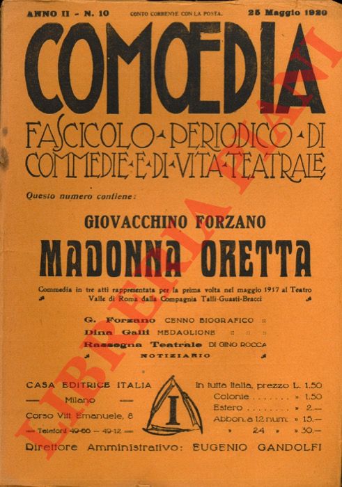 FORZANO Giovacchino - - Madonna Oretta.