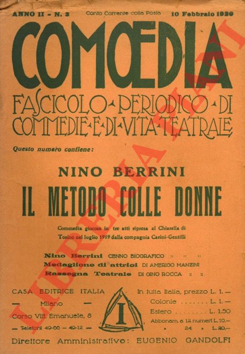 BERRINI Nino - - Il metodo colle donne.