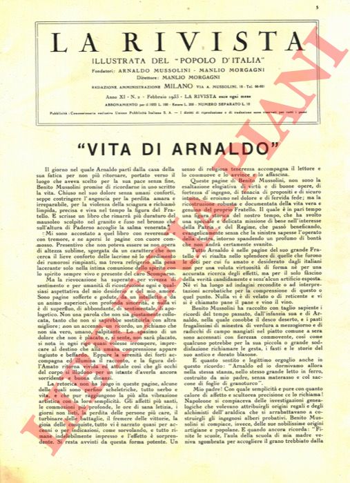 - - La rivista illustrata del popolo d'Italia. 1933.
