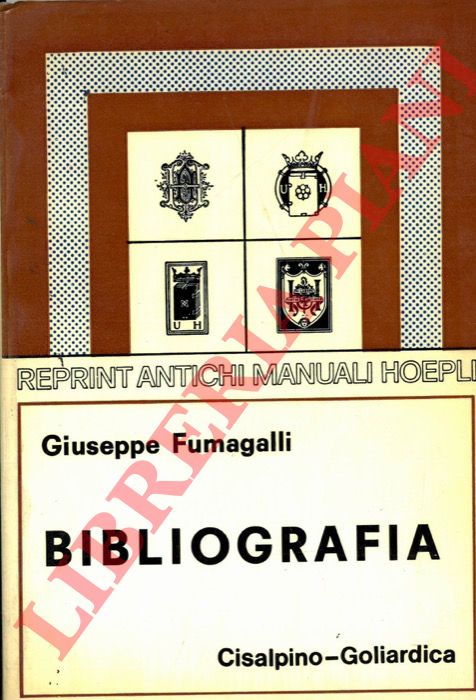 FUMAGALLI Giuseppe - - Bibliografia.