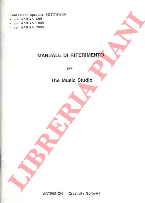 AMIGA - - Manuale di riferimento per The Music Studio.