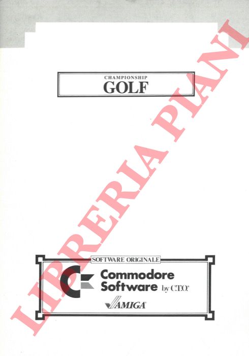 AMIGA - - Championship Golf. Software originale Commodore.