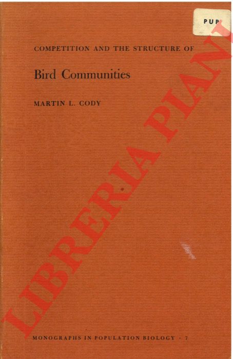 CODY Martin L. - - Competition and the Structure of Bird Communities.