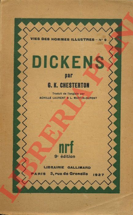 CHESTERTON G. K. - - Dickens.