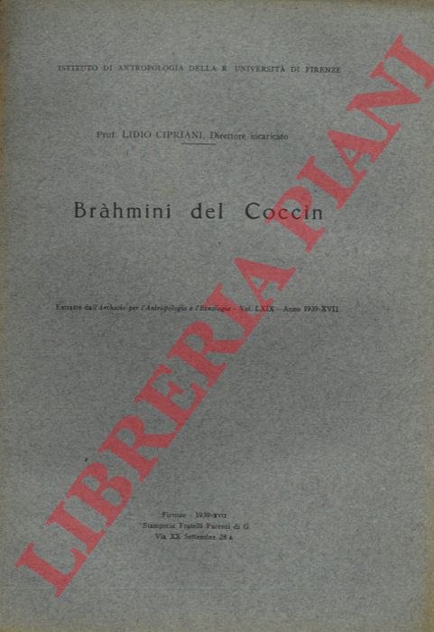 CIPRIANI Lidio - - Brhmini del Cocc