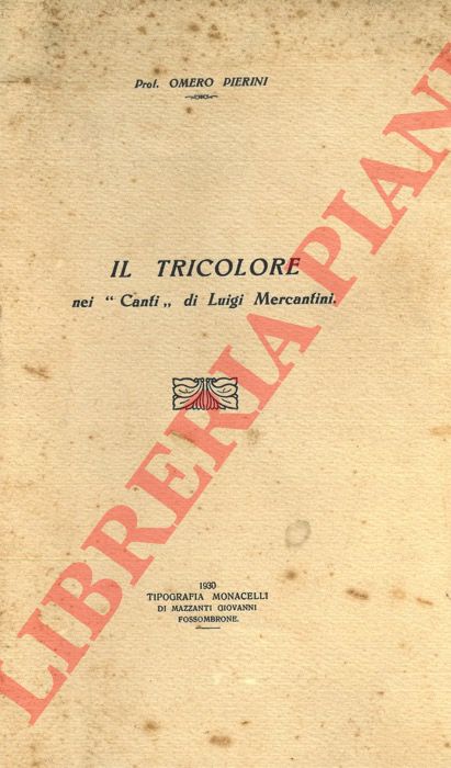 PIERINI Omero - - Il Tricolore nei 