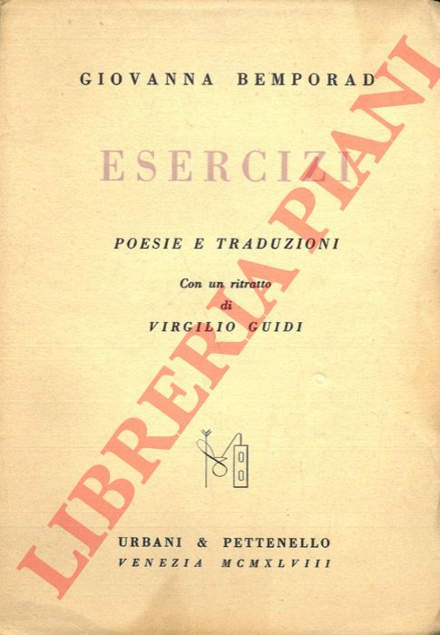 BEMPORAD Giovanna - - Esercizi. Poesie e traduzioni.