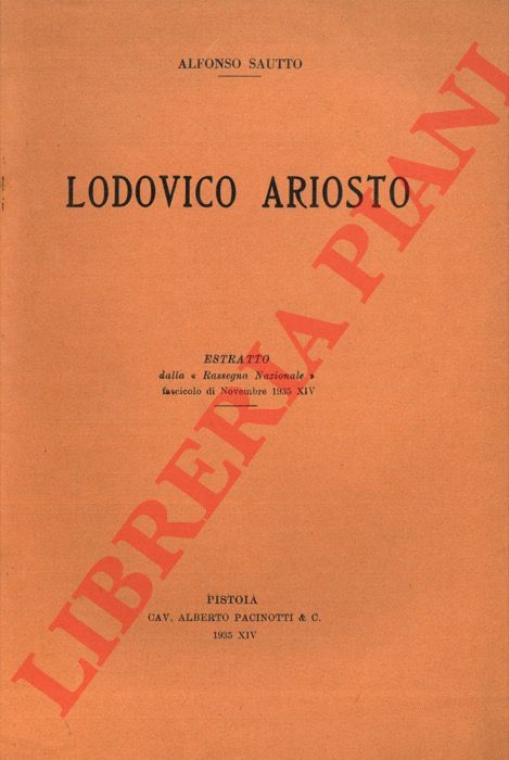 SAUTTO Alfonso - - Lodovico Ariosto.