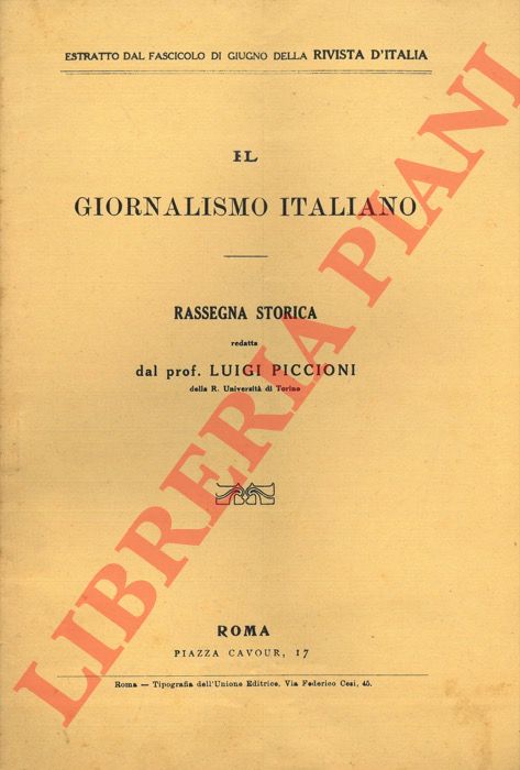 PICCIONI Luigi - - Giovita Scalvini e la Biblioteca Italiana.