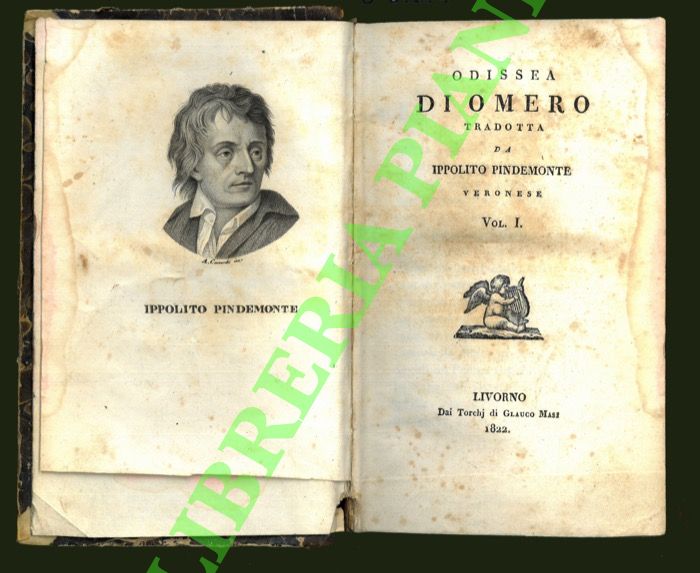 OMERO - (PINDEMONTE Ippolito) - Odissea di Omero tradotta da Ippolito Pindemonte.