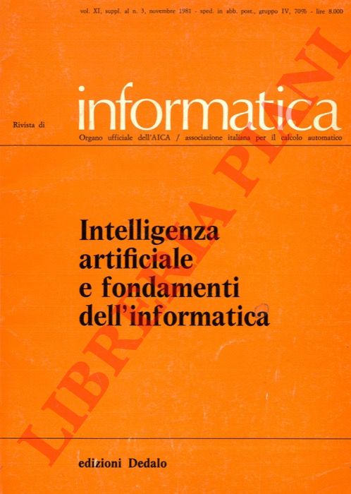 - - Intelligenza artificiale e fondamenti di informatica.