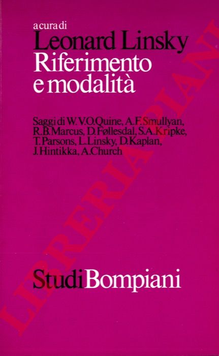 (LINSKY Leonard) - - Riferimento e modalit.