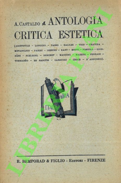 CASTALDO Augusto - - Antologia critica estetica.