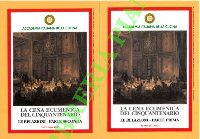 - - La cena ecumenica del cinquantenario. Le relazioni, parte prima e seconda.