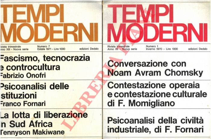 - - Tempi moderni. Rivista trimestrale.