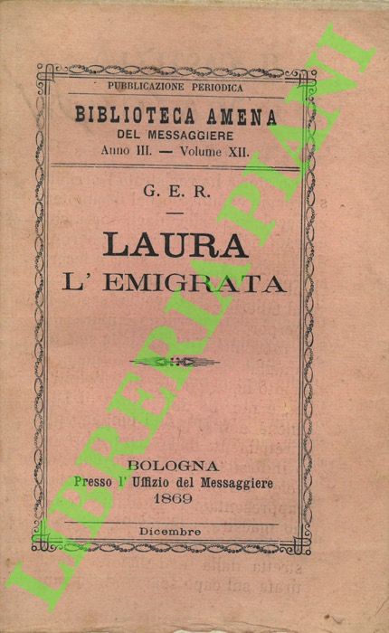G.E.R. - - Laura l'emigrata.