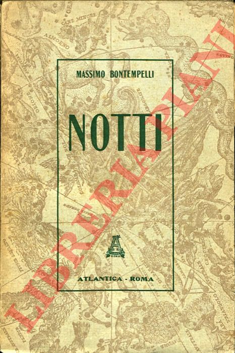 BONTEMPELLI Massimo - - Notti. Racconti.