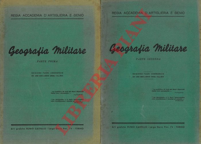 (LUCCA Ugo) - - Geografia militare.