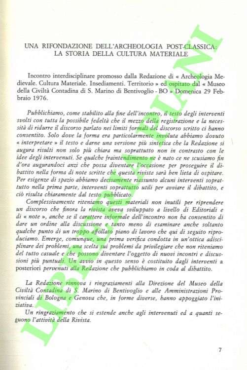 - - Archeologia Medievale. Cultura materiale, insediamenti, territorio.
