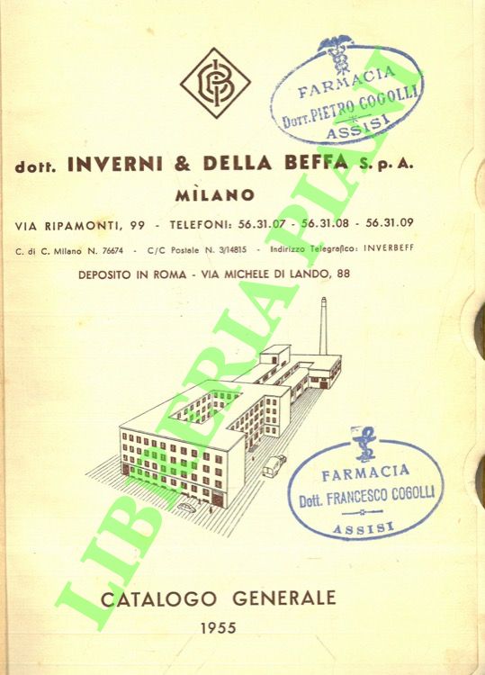 Inverni & Della Beffa - - Catalogo generale. 1955.