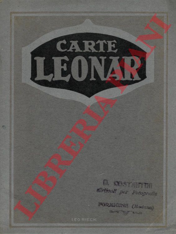 LEONAR - - Manuale per carte fotografiche.