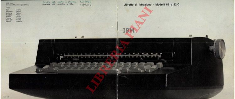 IBM - - Libretto di istruzione. Modelli 82 e 82C