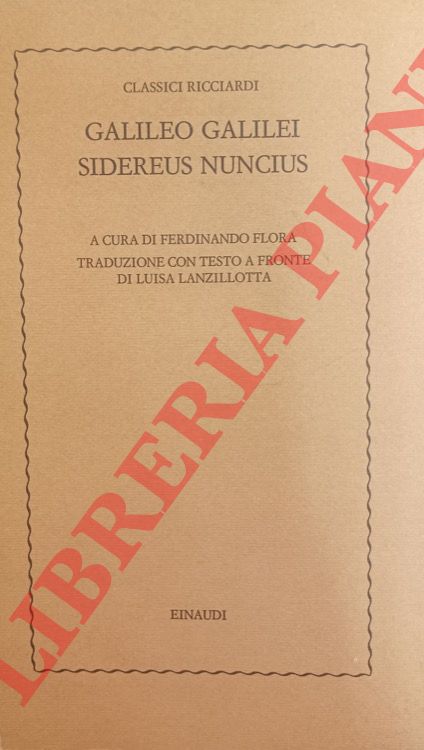 GALILEI Galileo - - Sidereus Nuncius.