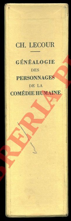 LECOUR Charles - - Les personnages de La Comdie Humaine.