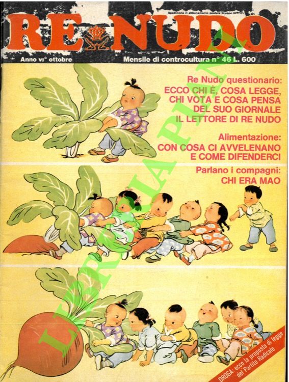 (VALCARENGHI Andrea) - - Re Nudo. Mensile di Controcultura n 46.