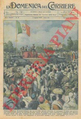 BELTRAME A. - - Clemenza italiana in Etiopia: sessanta indigeni graziati dal generale Olivieri ad Addis Abeba.