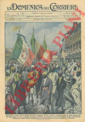 BELTRAME A. - - Il Vicer Graziani riceve i capi e i notabili arabi di Addis Abeba che gli manifestano la loro assoluta devozione all'Italia.