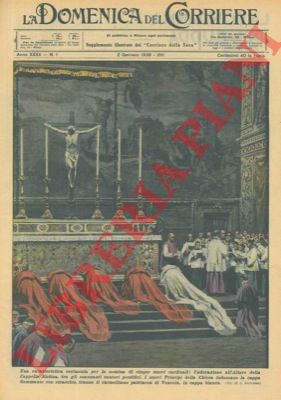 BELTRAME A. - - Una caratteristica cerimonia per la nomina di cinque nuovi cardinali: l'adorazione all'Altare della Cappella Sistina, tra gli osannanti cantori pontifici.