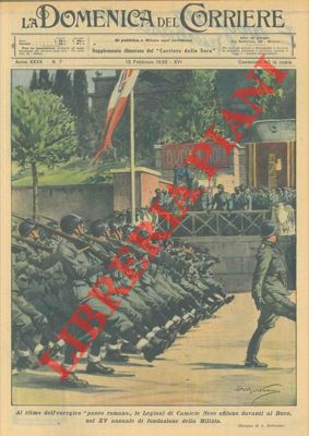 BELTRAME - - Il Duce alla sfilata delle Camicie Nere.