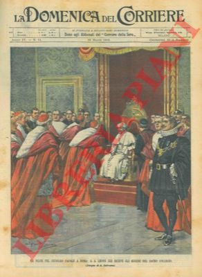 BELTRAME A. - - Le feste del Giubileo  papale a Roma. S.S. Leone XIII riceve gli auguri del Sacro Collegio.