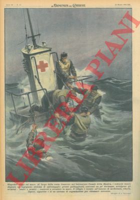 BELTRAME A. - - Al largo della costa francese, nel burrascoso Canale della Manica, i tedeschi hanno disposto in ingegnoso sistema di salvataggio: grossi galleggianti.