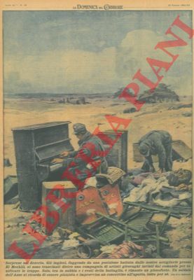 BELTRAME A. - - Gli inglesi, fuggendo da una posizione battuta dalle nostre artiglierie presso El Mechili, si sono trascinati dietro una compagnia di artisti girovaghi inviati dal comando per tonificare le truppe...