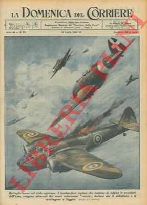 BELTRAME A. - - I velocissimi caccia italiani abbattono e costringono alla fuga i bombardieri inglesi.